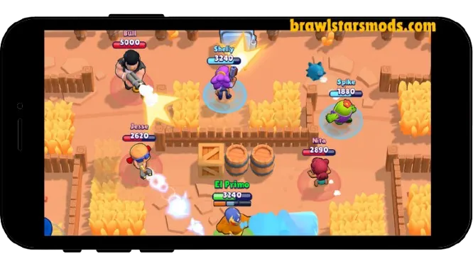 Brawlers in battle field
